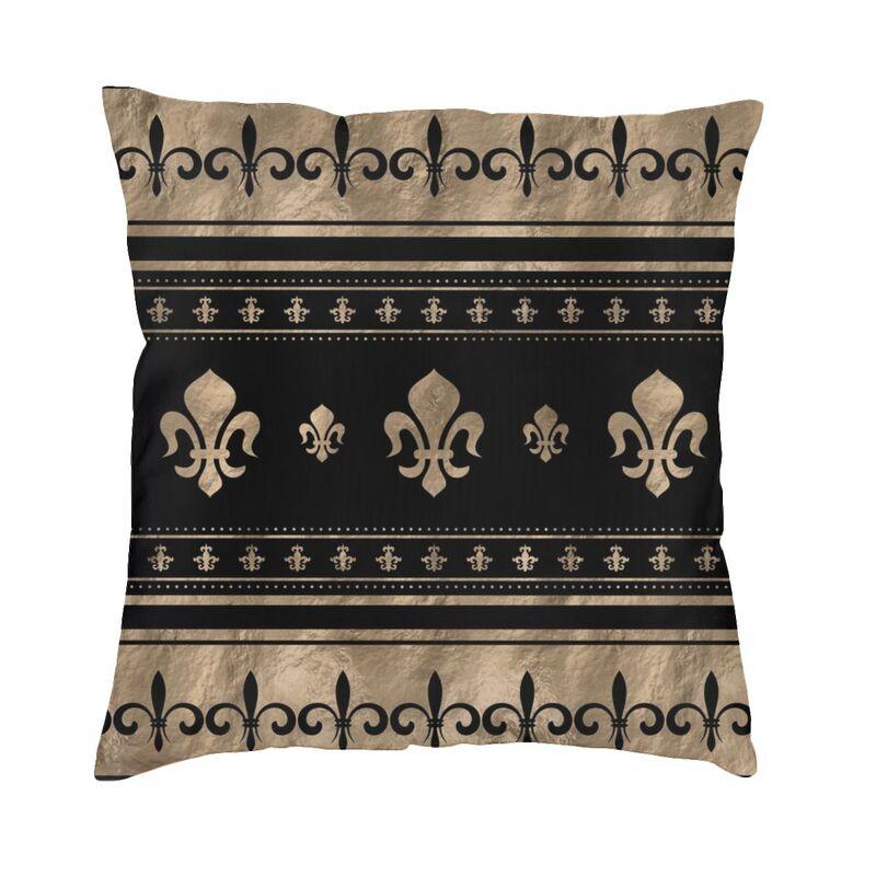 Federa per Cuscino Chic Personalizzata con Fiore di Giglio Fleur De Lis Morbida Carina Cuscino Decorativo per Soggiorno