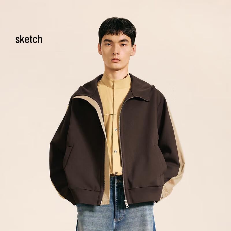 CROQUIS Men's 2024 Autumn Loose Fit Hooded Sweatshirt