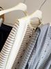 Women's 2025 Spring/Autumn Striped Knitwear Set: Round Neck, Short, Loose-Fit Sweater & Base Shirt.