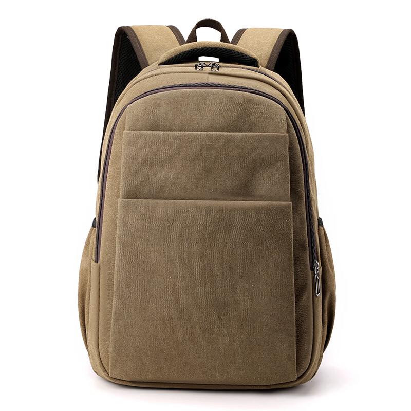 Мужской холщовый рюкзак Li Shen 16 inch кофейный