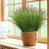 24 Stück Künstliches Grün - Künstliche Sträucher, Weizengras und hohe Gräser zur Innen-/Außendekoration - Kein Behälter enthalten, Künstliche Grünpflanzendeko