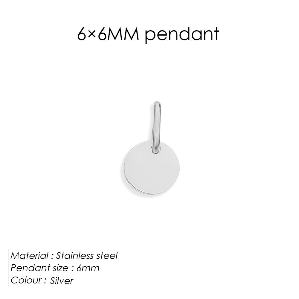 eManco Minimalist Geometric Round Pendant Homemade Bracelet and Necklace Making Accessories