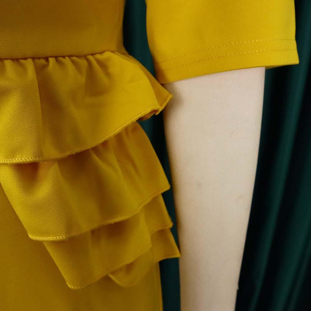 Καλοκαιρινό βολάν γυναικείο φόρεμα με βολάν γυναικείο φόρεμα ενός κομματιού