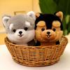 Simulation Fluffy Dog Stuffed Toy Lifelike Puppy Model Real life Husky Bichon frise German Shepherd Chow Chow Plush Doll Gifts