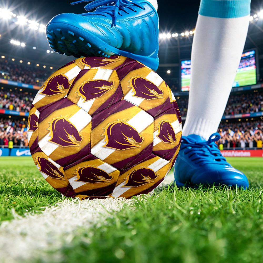 Brisbane Broncos Size 5 Sports Training Ball Shock Absorbing Durable Ball For Match Daily Practice Outdoor Activities