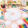 100 Stück Button-Anstecker Rohlinge Papier DIY Anstecker Herstellung Papier Rund Foto Druckerpapier Für DIY-Liebhaber