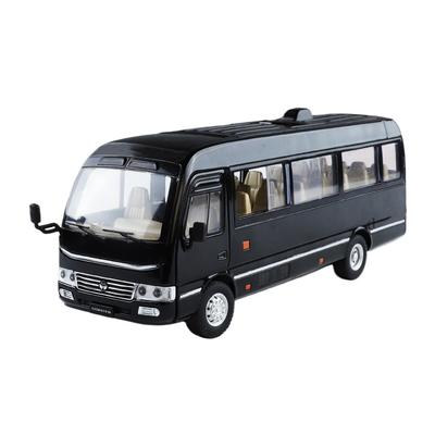 Maßstab 1/24 Toyota Coaster Business Minibus Legierung Diecast Modellauto Sound Licht Wissenschaft Bildung Serie Pädagogisches Kinderspielzeugauto