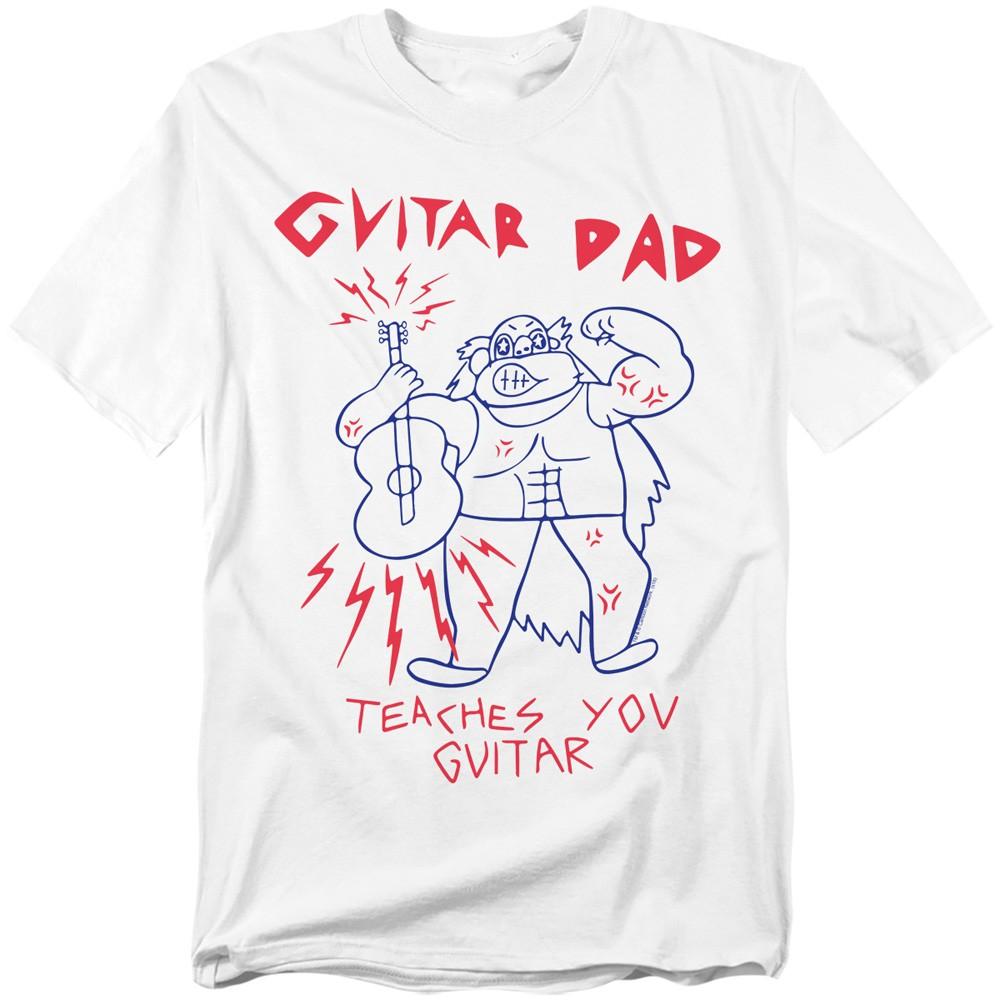 Steven Universe - Guitar Dad - Adult Unisex Short Sleeve T-Shirt - White XL