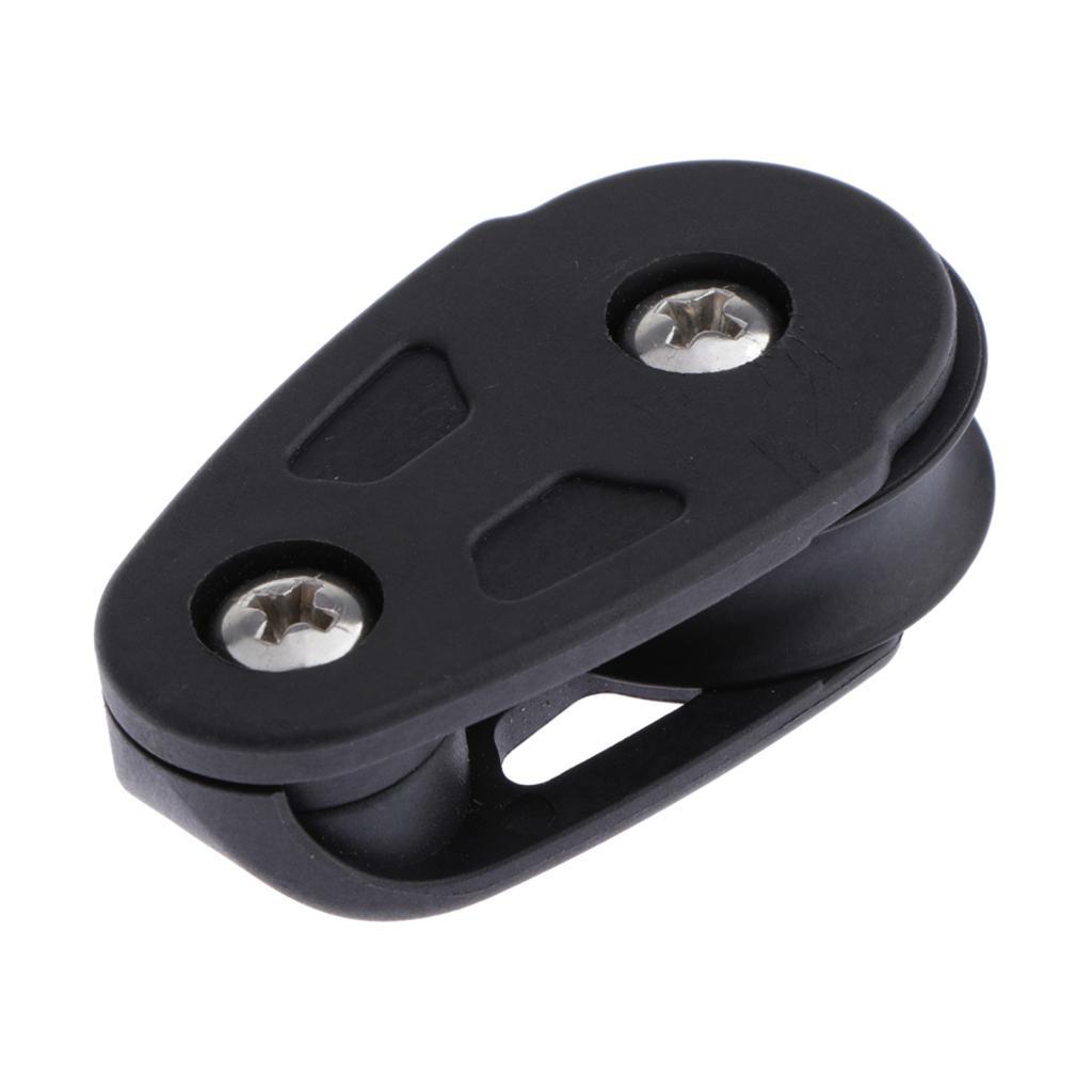Carrello Puleggia Ancoraggio in Nylon Resistente all'Usura Blocco Rullino Puleggia per Barca per Accessori Kayak Imbracature
