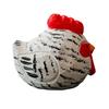 Wood Carving Ornaments Hand-Carved Solid Wood Chicken Figurines Cute Desktop Decorations Rustic Animal Decor for Farmhouse Home Gift