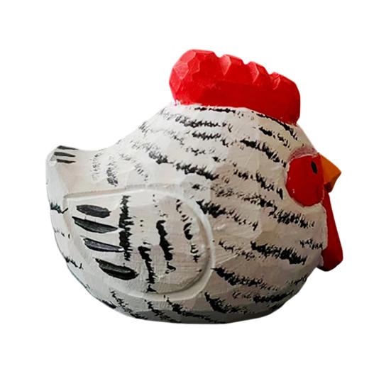 

Wood Carving Ornaments Hand-Carved Solid Wood Chicken Figurines Cute Desktop Decorations Rustic Animal Decor for Farmhouse Home Gift Size#A