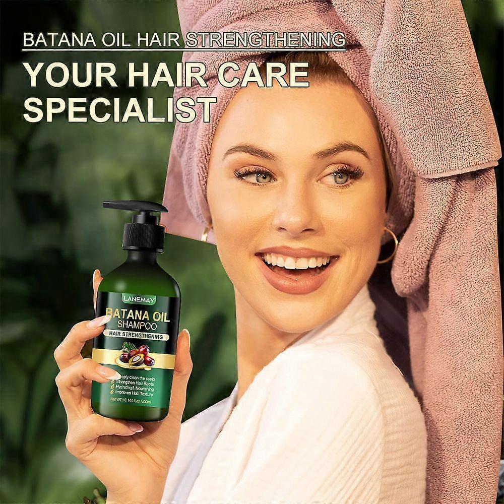 Batana Oil Shampoo & Conditioner Set for Thinning Hair & Hair Loss, Batana Oil for Hair Growth, Hair Strengthening, Hydarting & Nourishing, 300ML*2