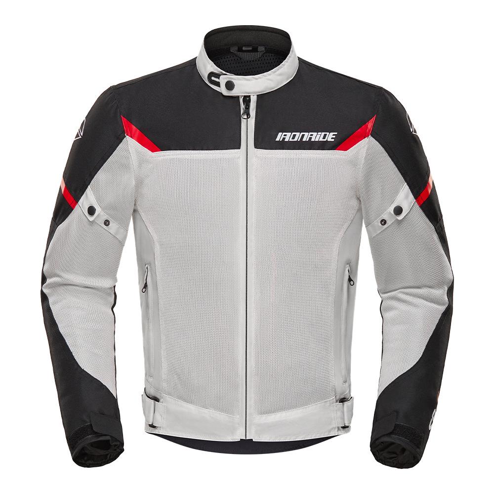 Fato Respirável para Condução de Motocicleta com Joelheiras e Cotoveleiras para Primavera/Verão - Equipamento de Corrida Protetor Anti-queda