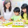 CVC Word Game Pocket Chart Phonics Flash Card Kindergarten Preschool CVC Word Builder Reading Spelling Letter Number Learning Educational Flip Chart