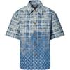 Shirts Men's Blue Lapel Moderate 1AJC88