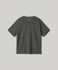 ANOTHER OFFICE Dyed Raw-Edge Stripe Tee (Charcoal)