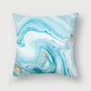 Nordic Blue Marble Polyester Pillowcase Sea Rock Texture Bedside Sofa Chair Throw Pillow Cushion Cover Home Decor Cushion Cover