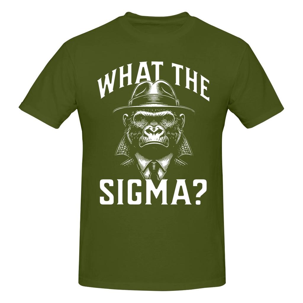 Funny What The Sigma Ironic Meme Brainrot Quote Breathable And Sweatwicking Tshirt American Street Easy To Clean Tshirt