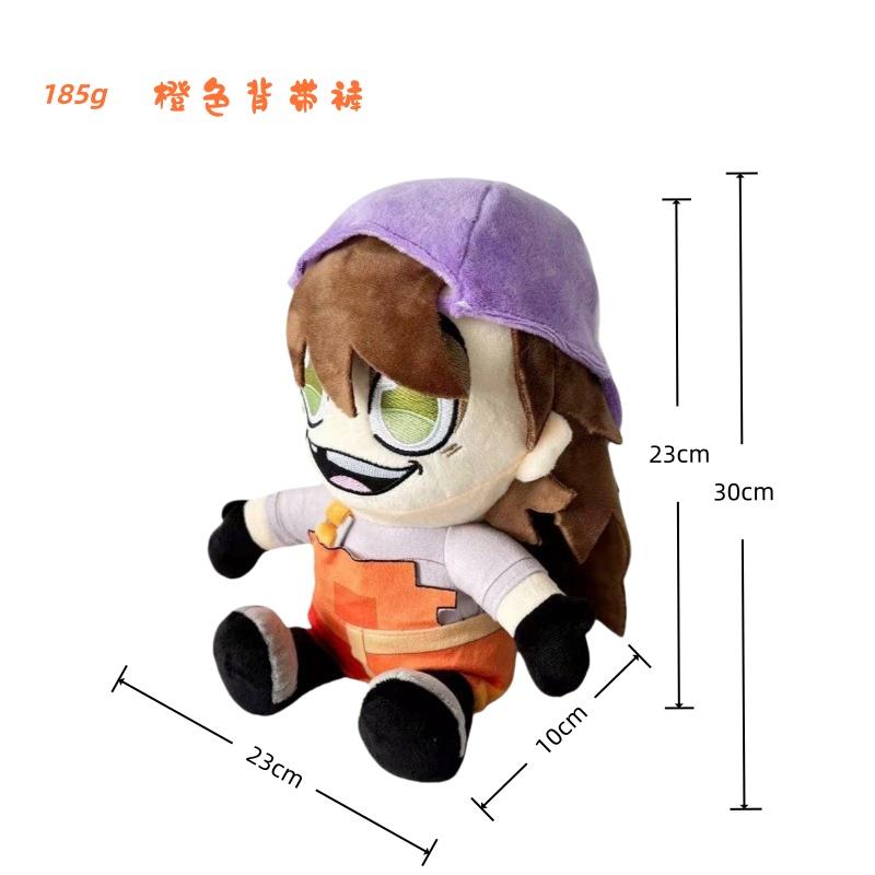 4-in-1 Game Character Plush Doll Cartoon Animal Human Figure Stuffed Toy Bedroom Table Decor for Gifts.