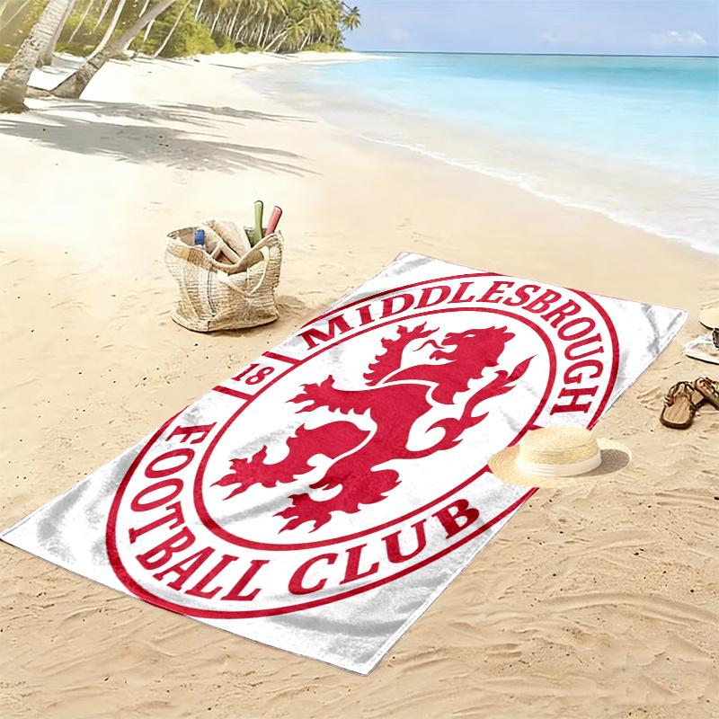 Middlesbrough Handtuch, Großes Weiches Schnelltrocknendes Handtuch für Strand Camping Schwimmen