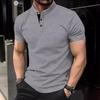 Men's Summer Sports Polo Shirt with Zipper Pocket