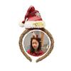 Christmas Party Accessories Plaids Bowknot Plush Hair Barrettes Seasonal Headband Family Gathering Celebration Dress Up
