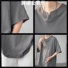 Summer clothes for short sleeve large loose big summer popular on the plain spring and summer kaqi M [Aaronlive] men, t-shirt, 5/8 sleeve, size, cool,