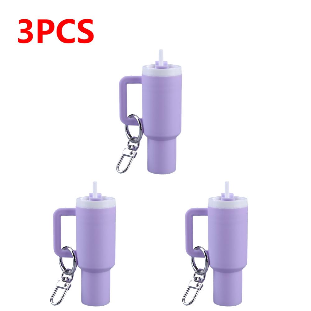 Mini Cup Keychain Mini Tumbler Keychain Cute Tumbler Key Ring Handbag Charms Key Ring Mini Keychain Pendant for Handbag Decor