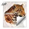 Creative Wildlife Art Stickers Animal Head Wall Sticker Peel And Stick Lion Tiger Owl Leopard Soft Decoration for Home PVC Decal Removable