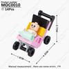 MOOXI City Room Baby Series Bedroom Bathroom Model Playing House MOC Brick DIY Assembled Building Blocks Montessori Toy Kid Gift