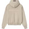 Fear of God Essentials Klasická fleecová mikina s kapucí Timber Pánské Topy Krémová 192SP252051F