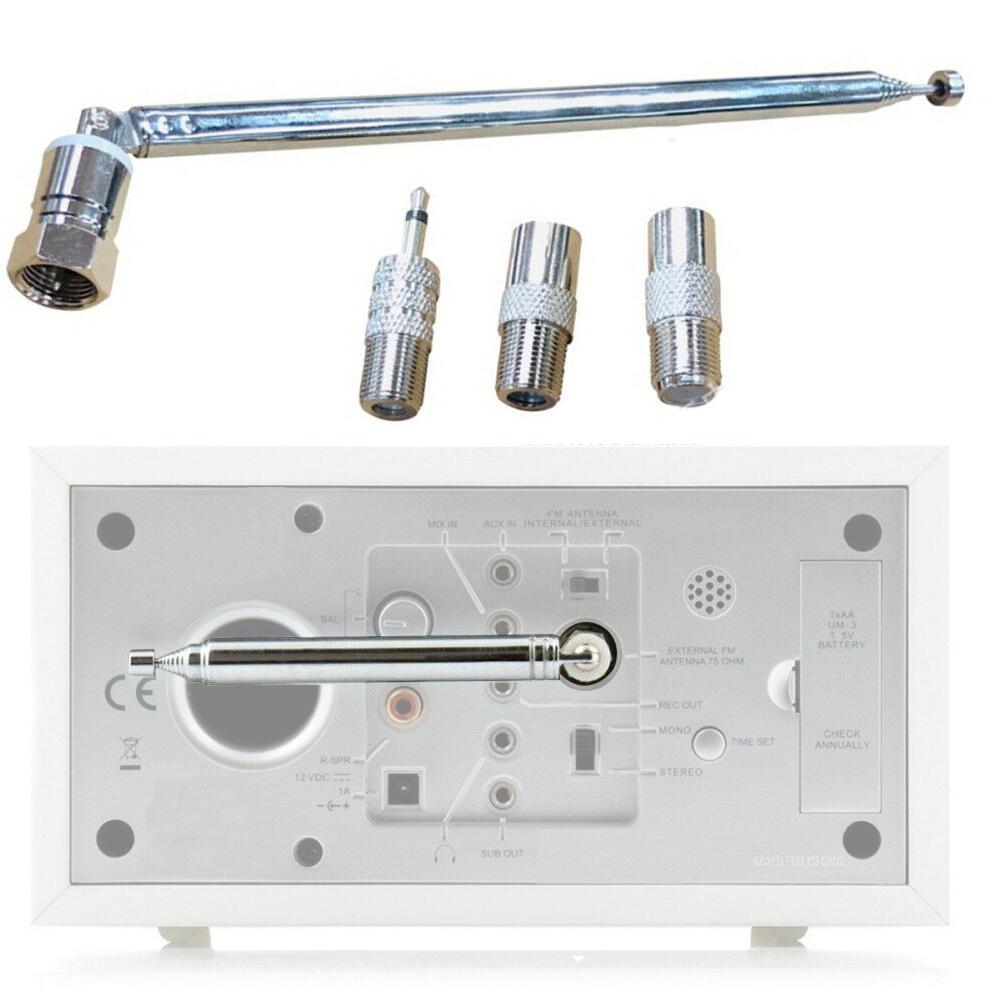 Radio Accessories Unfold 3.5mm Antenna Telescopic DAB F Receiver Aerial Adapter HiFi 3 System M R9Z6