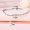 Bead Charms Copper Charm Bead Charms Authentic Green Dragonfly Insect Pendant Bead Charms Compatible With Bracelets Jewellery Diy Women Gift Accessory