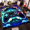 Gaming Controller Pattern Carpet with Neon Style and Vibrant Colors Suitable for use as an anti-slip for living room bedroom sofas