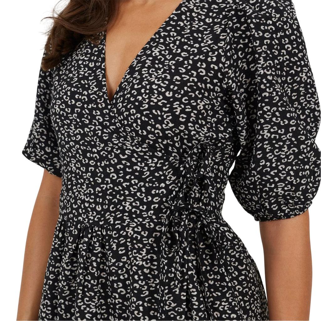 Brave Soul Womens/Ladies Flowers Wrap Dress