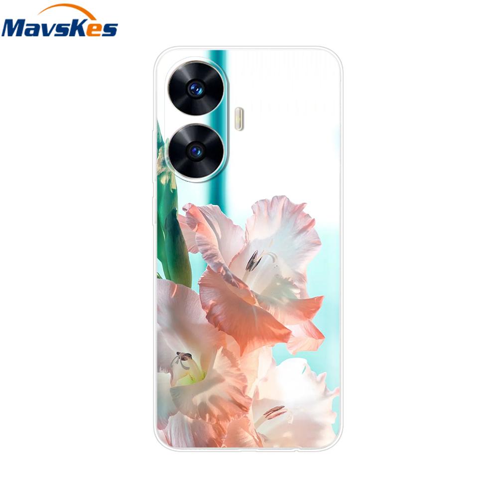 For Realme C55 4G Case C 55 Transparent TPU Soft Silicone Cover For OPPO Realme C55 RealmeC55 6.72 Inch Back Cases Phone Bumper