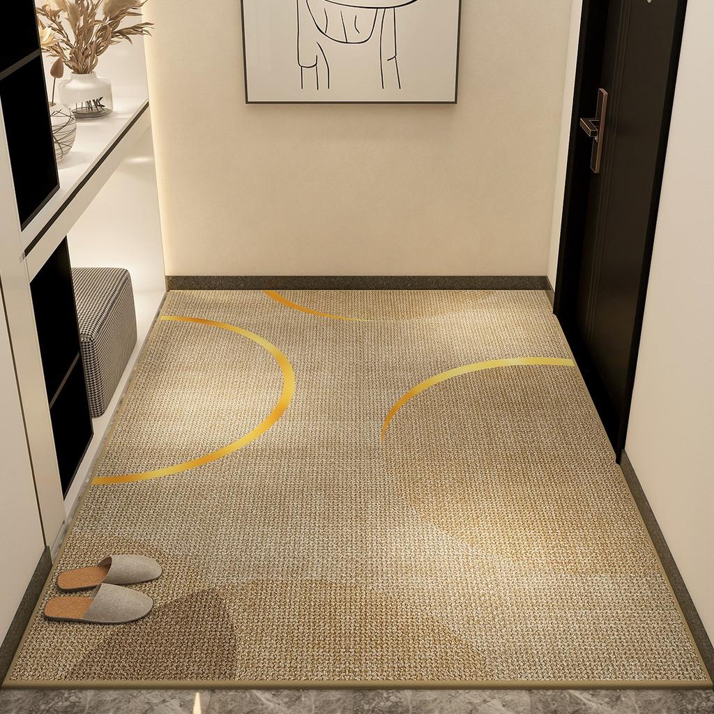 High Density Short Pile Door Mat Dust Proof Carpet Geometric Large Rugs for Bedroom Chair Floor Decoration