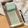 Hangable Vintage Sticky Notes Tear-Off Note Splint Message Pad Wooden Memo Clipboards  Wall Decor