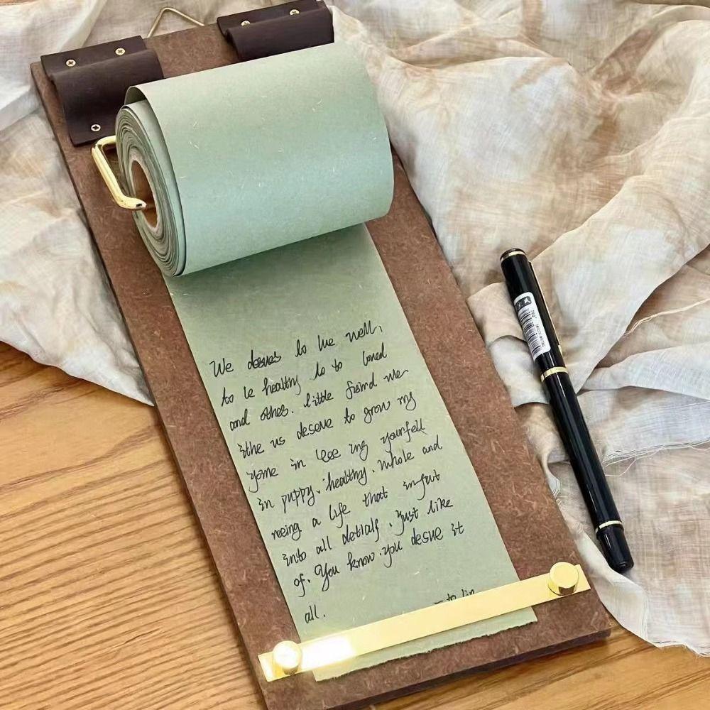 Hangable Vintage Sticky Notes Tear-Off Note Splint Message Pad Wooden Memo Clipboards  Wall Decor