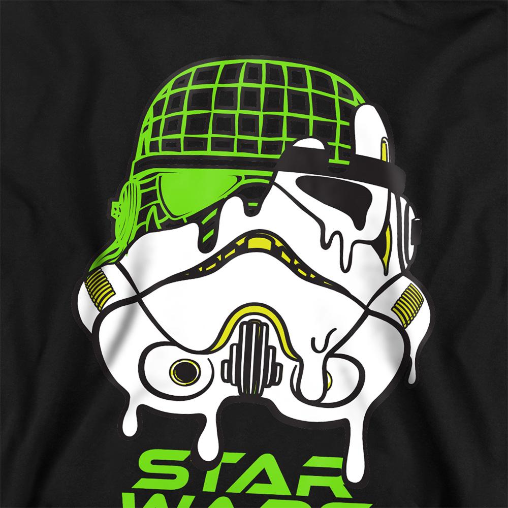 Star Wars: Return Of The Jedi Childrens/Kids Drip Helmet Stormtrooper Grid Neon Hoodie