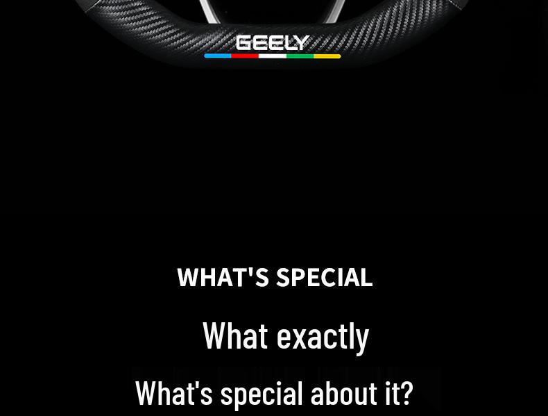 Geely Steering Wheel Cover for Emgrand GSL, Boyue X, Xingrui L, New Binyue, Vision X6i.