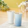 LE CREUSET Pair Slim Tumblers, 170ml, Coastal Blue with White Lustre, Heat and Cold Resistant, Microwave and Oven Safe, Set of 2, Wedding Gift, Annive