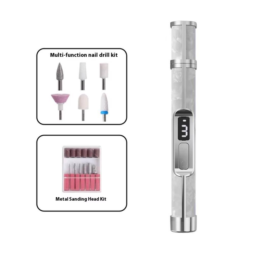 Multiple Gears Electric Nail Drill Low Noise Nails Sander File Set Electric Nail Grinder  Nail Art