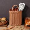 1Pcs Kitchenware Hanging Basket Wall Hanging Flower Baskets Front Door Hanging Basket Woven Hanging Basket Tableware Plant Basket 11 X 6.68 X