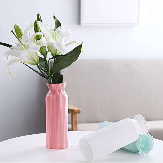 

Decorative Flower Vase Minimalist Space-saving Nordic Styles Plant Vase Home Decor B синий