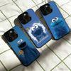 Cookie Monster Funny Phone Case For iPhone 17,16,15,14,13,12,11 Plus,Pro Max,XS,Colorful Silver Black Cover