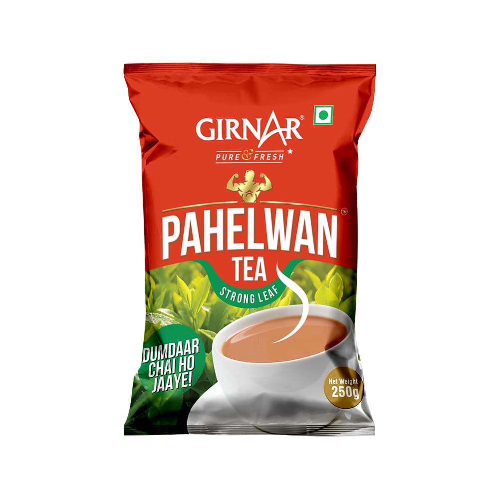 Girnar Pahelwan CTC Black Tea Granules 250 g Pouch Pack Of 1 Strong Daily Brew For Milk Tea Lovers