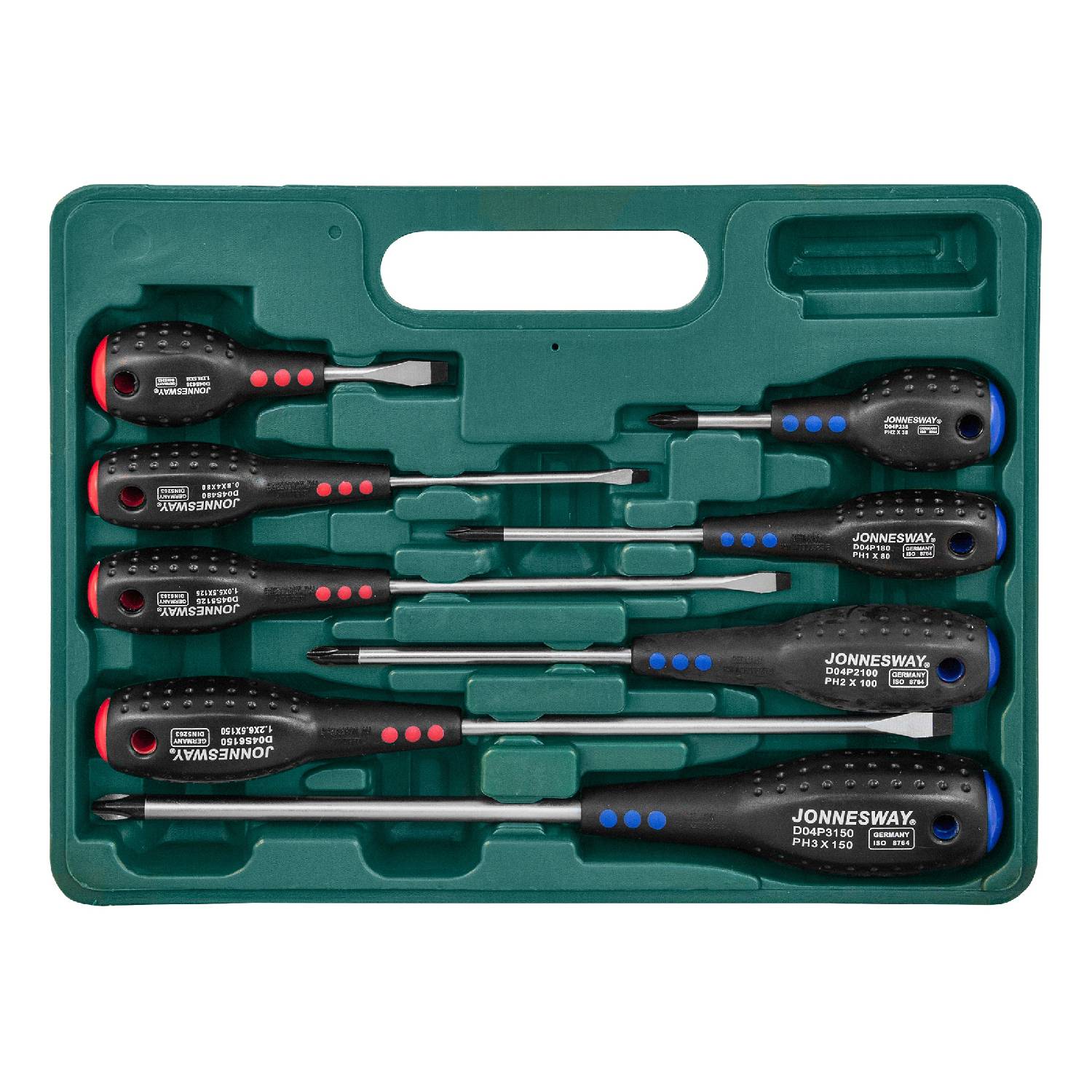 

Set Of Screwdrivers Jonnesway D04pp08s