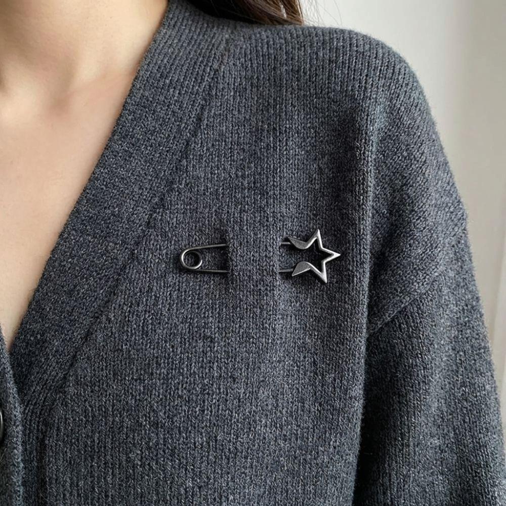 Adjustable Retro Large Pins Fixed Needle Clothing Metal Safety Pins Lapel Pin  Hat Coat Accessory