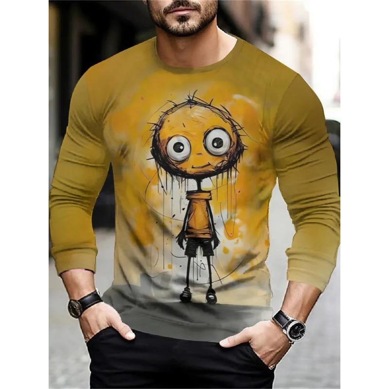 

Мужская рубашка с длинным рукавом, 3D-принтом, абстрактная, модная, повседневная, для вечеринок, для отдыха, весенне-осенняя 5XL